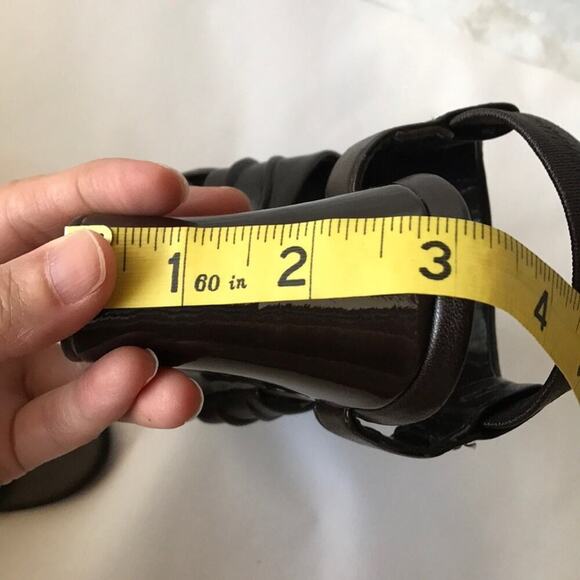 A8). Style & Co. Open Toes Wedges Dark Chocolate 5.5M - Picture 9 of 9